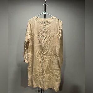 Men's Cream Night Shirt